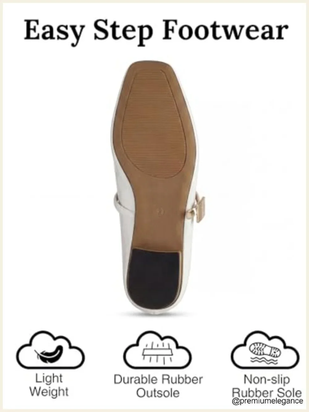 Closed Square Toe Mary Jane Ballet Flat Dressy Comfortable Slip On Shoes